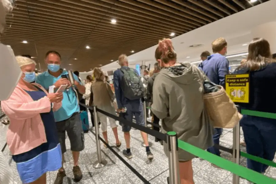 Arrivals hall Bristol airport