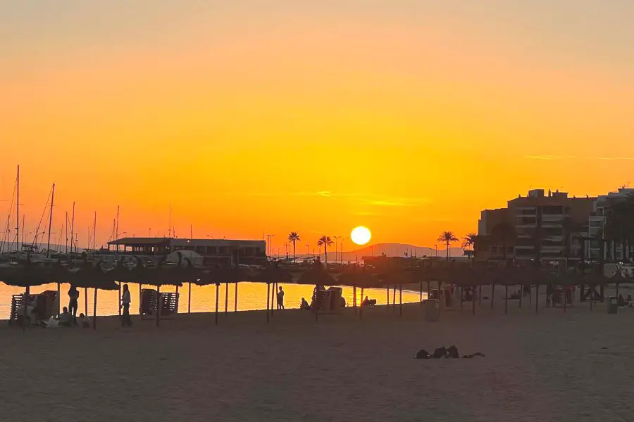 Sunset in Playa de Palma Mallorca