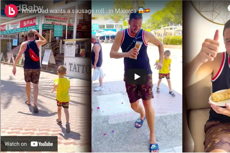 Ladbaby on holiday in Mallorca