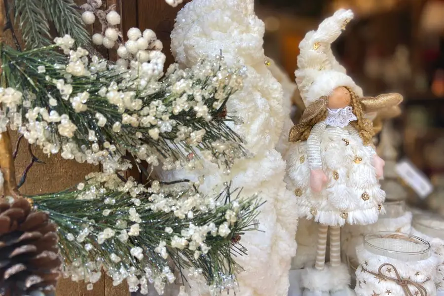 Christmas decorations Puerto Portals Christmas Market Mallorca