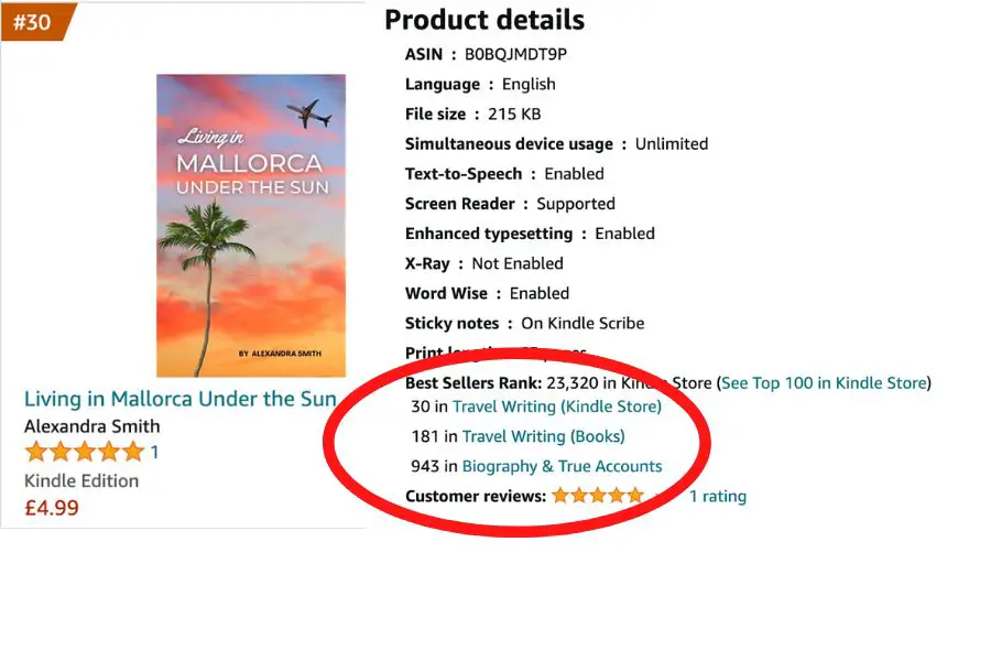 living in mallorca under the sun on kindle