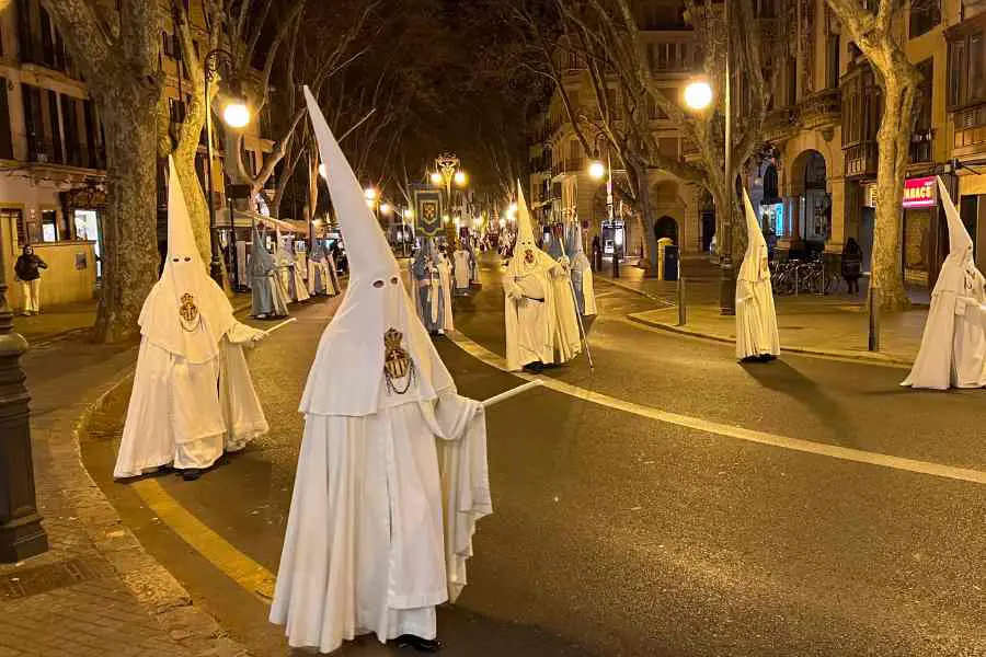Easter parade on Carrer Unió Palma de Mallorca